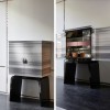 Arredo Marmo - mobiletto chiuso e aperto